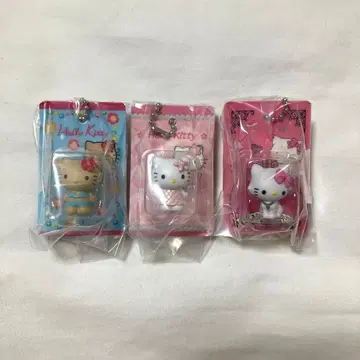 헬로키티 패키지 미니어처 컬렉션 가챠 3점 세트