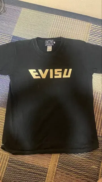 EVISU 블랙 T셔츠 y2k