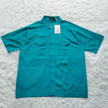 새상품급 CABaN 반팔 셔츠 히든 버튼 더블 포켓 L 사이즈