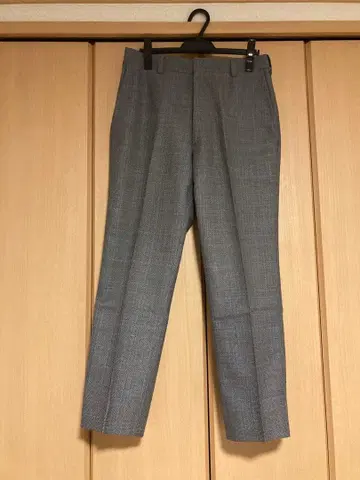 빈티지 글렌체크 패턴 슬랙스