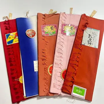 알뜰 세트!! 실크 하치가타 5개 세트 기모노스키 구락부 1036