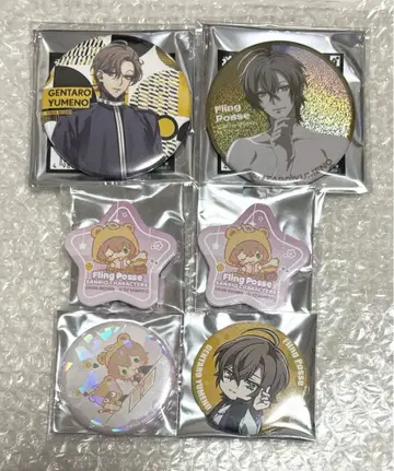 히프마이 유메노 겐타로 6점 캔뱃지 EW04 LIVE ANIMA 산리오