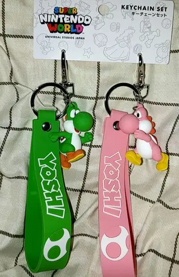 USJ 한정판 요시 키체인 세트 미사용 새상품 슈퍼 마리오