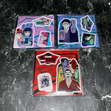 골든 카무이 전시회 아크릴 디오라마 아크릴 스탠드 3점