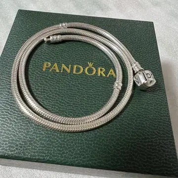 판도라 실버 스네이크 체인 목걸이