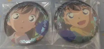 코난 플라자 한정판 30주년 캔뱃지 카이토&아오코 세트