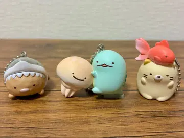 스미코구라시 수족관 한정판 키링 3종 세트 (고양이, 돈카츠, 토카게)