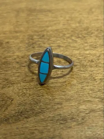 빈티지 반지 인디언 터콰이즈