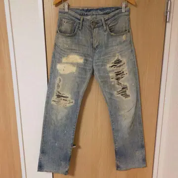 EDWIN 에드윈 503RVS 하드 크러쉬 가공 페어 데님 팬츠