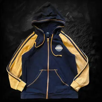 아디다스 지퍼 후드티 후드티 바이컬러 140 Y2K 구제 의류