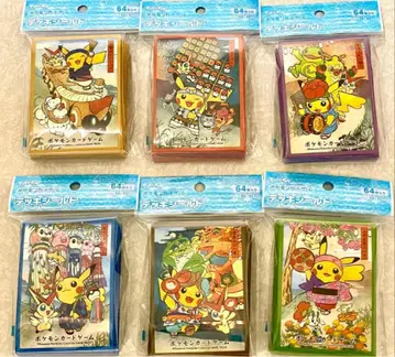 카드 슬리브 축제 놀이 피카츄 6종 세트 슬리브 포켓몬 카드 게임