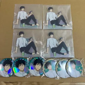 주술회전 럭키 쿠지 아크릴 스탠드 캔뱃지 후시구로 메구미