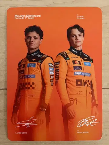 2026 맥라렌 F1 L. 노리스 & O. 피아스트리 드라이버 카드