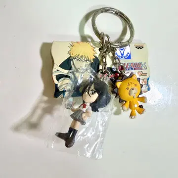 [당시품] 블리치 쿠키 루키아 네이비 피규어 트윈 키링