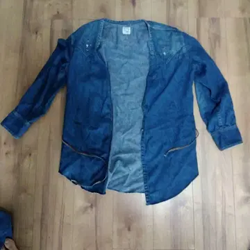 orSlow 데님 블루 오픈 프론트 셔츠 사이즈 0