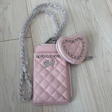 Rady 핑크 퀼팅 스마트폰 숄더백