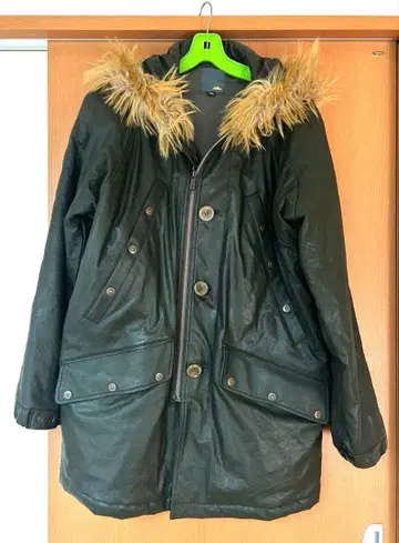 레어 lad musician 라드뮤지션 합성 피혁 코트 46