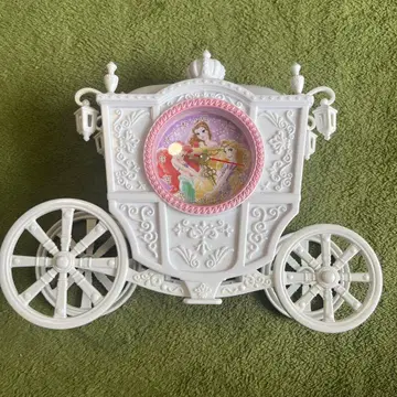 디즈니 프린세스 프리미엄 펄 화이트 마차형 시계