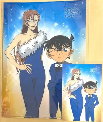 코난 플라자 신상품 하기와라 치바 & 에도가와 코난 클리어 파일 엽서