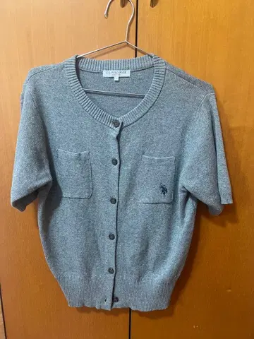 U.S. POLO ASSN. 그레이 가디건 F 사이즈