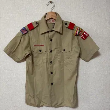 보이스카우트 USA제 자수 패치 셔츠