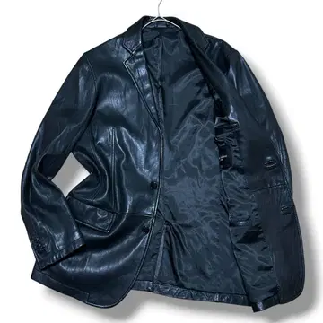 극상 램 가죽 FULL HOUSE HOMME 테일러드 자켓 천연 가죽