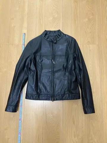 [ 컨디션 최상 ] ANAYI 아나이 가죽 자켓 블랙 스탠드 카라 38