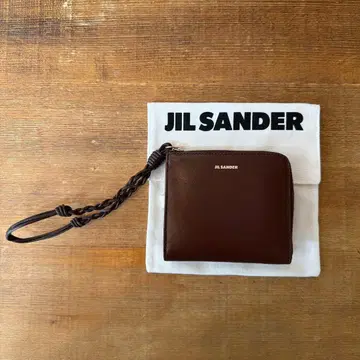 JIL SANDER 브라운 가죽 코인 케이스