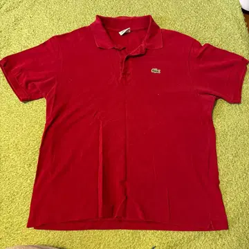LACOSTE 레드 피케 셔츠