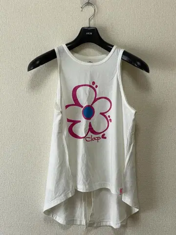 clap 여성용 플라워 프린트 탱크탑 화이트 M 사이즈