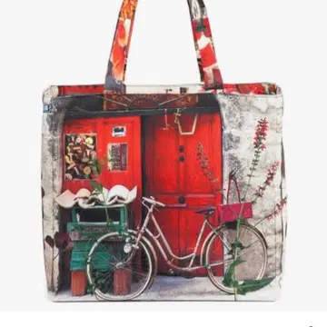 마론부이 토트백 자전거 & 고양이 ( 리버서블 )