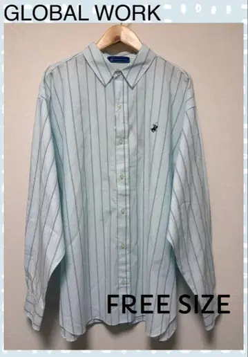 GLOBAL WORK*POLO CLUB 스트라이프 셔츠