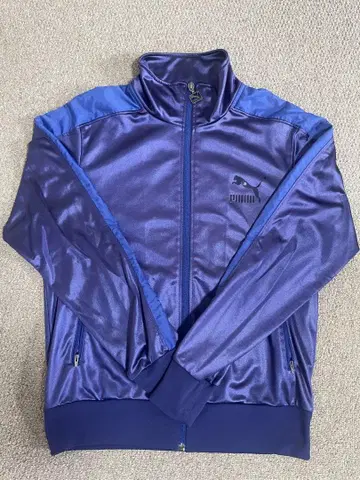 PUMA 퍼플 집업 저지 상의 M 사이즈 하의 L 사이즈 상하의 세트