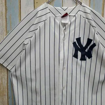 H 마제스틱 MLB 양키스 베이스볼 셔츠 로고 자수 USA제