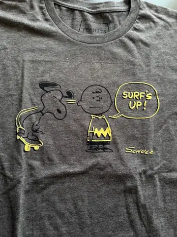 PEANUTS 스누피 T셔츠 그레이 M 사이즈