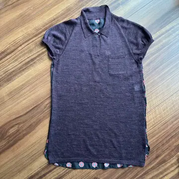 퍼플 폴로 셔츠 스타일 튜닉