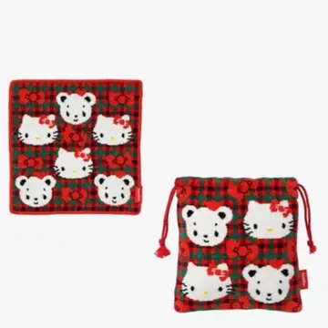 파미리아 키티 콜라보 복조리 손수건 세트 미사용 새상품