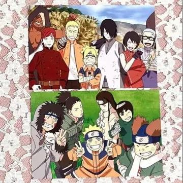 NARUTO BORUTO 엽서 우즈마키 나루토 우치하 사스케 가아라