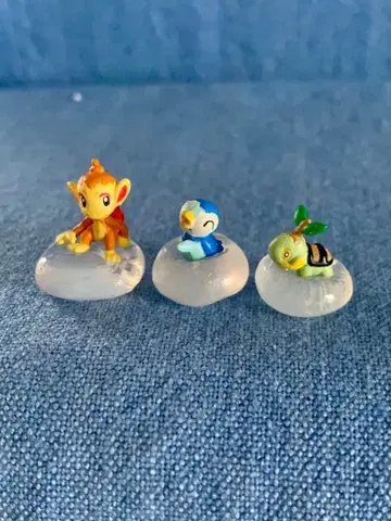 입체 포켓몬 도감 1/40 스케일 피규어 4세대 삼총사 세트