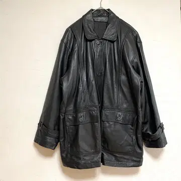 라무 가죽 자켓 점퍼 블랙 남성용 빈티지 L