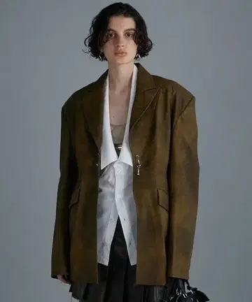 [ PRANKPROJECT ] 페이크 가죽 자켓