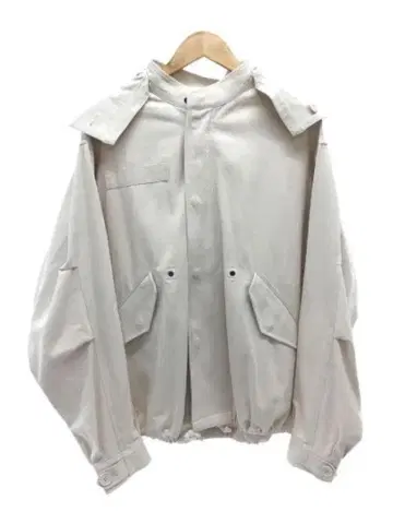 Chico 후드 부착 크림색 모즈 코트