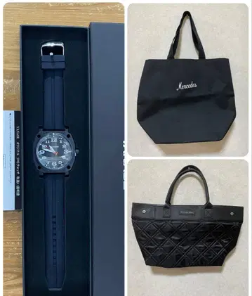 Mercedes YANASE 시계와 토트백 세트