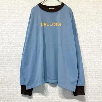 사만사 모스모스 맨투맨 영문 구제 의류 블루 캐주얼 루즈핏 b172