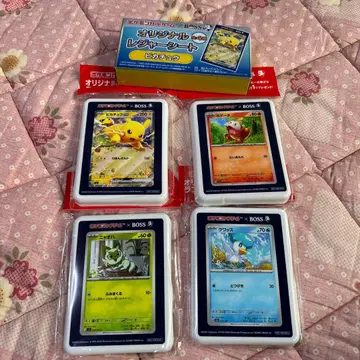 포켓몬 카드 4장 세트 오리지널 돗자리 포함
