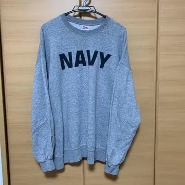 US NAVY 미국 해군 빈티지 맨투맨 그레이