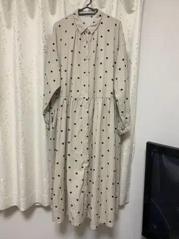 studioCLIP 프린트 절개 원피스