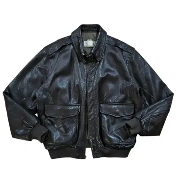 80s LLbean 고트스킨 A-2 타입 가죽 자켓