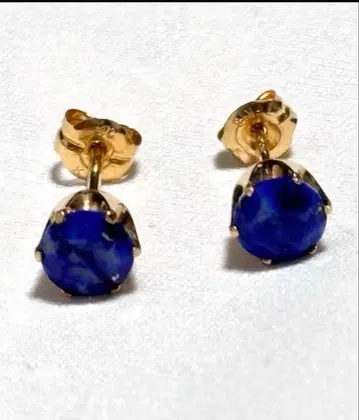 k18 골드 라피스 귀걸이 페어 금