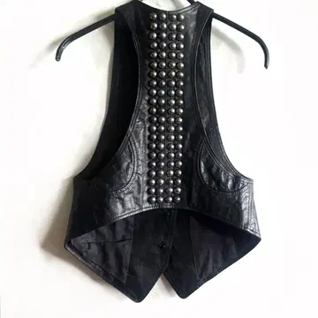 LGB VEST/MINI/MJ BLK STUDS